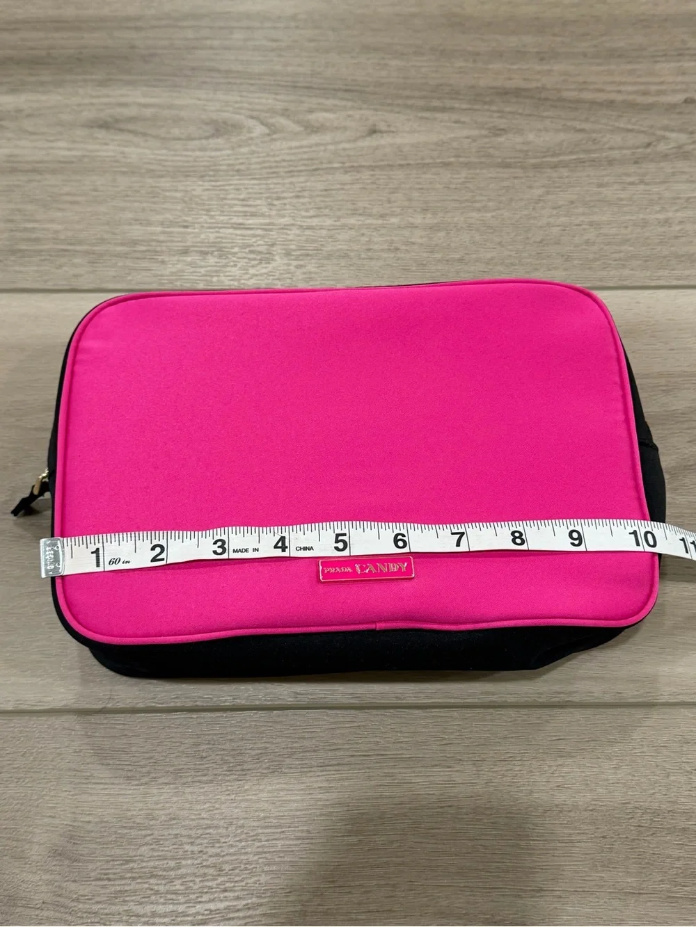 NWOT PRADA Candy Nylon Makeup/ Travel Case  Pink Cosmetic Bag  Valentines #7009